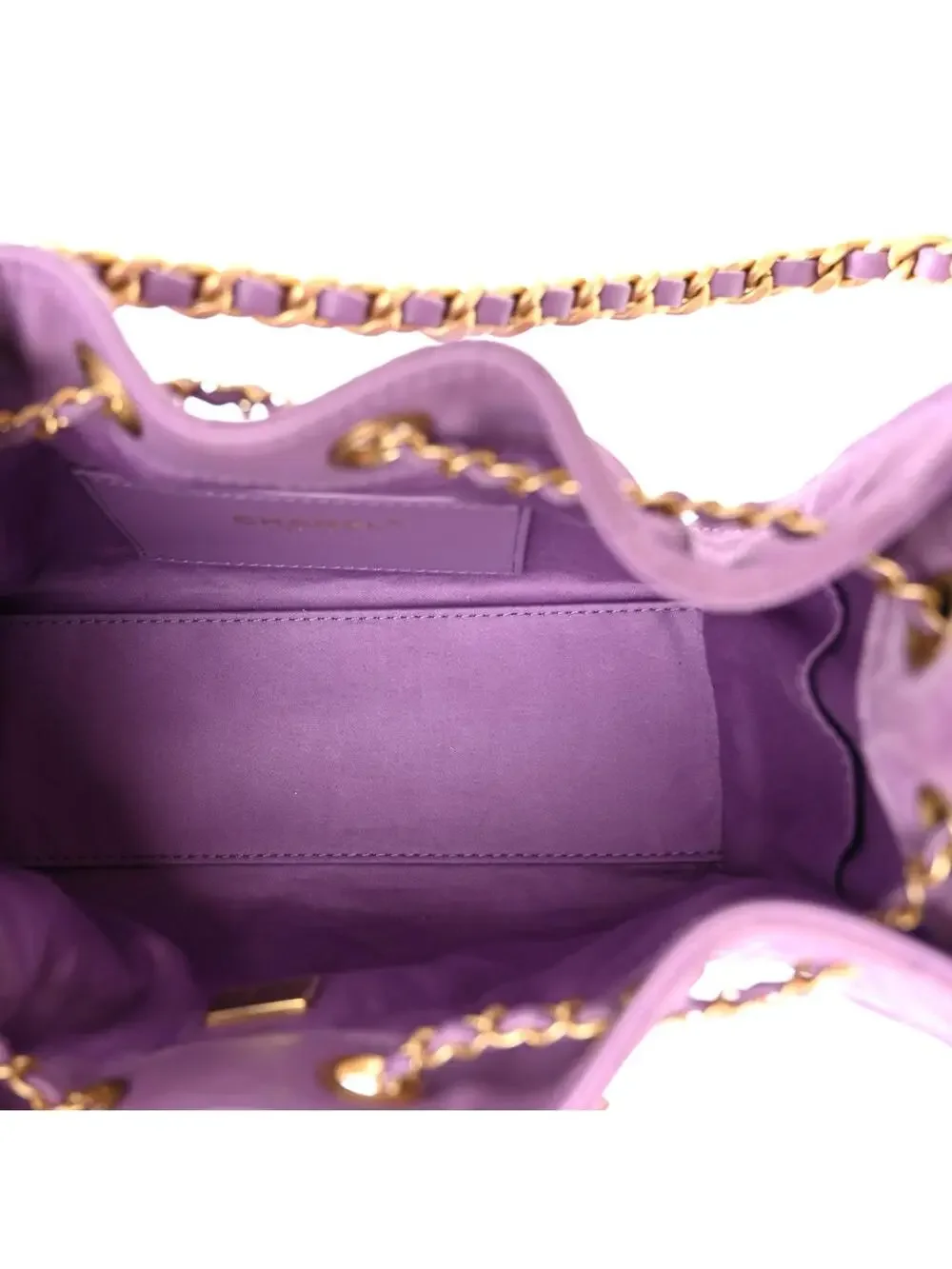 Suede Quilted Mini Chanel 25 Handbag #338420C75B